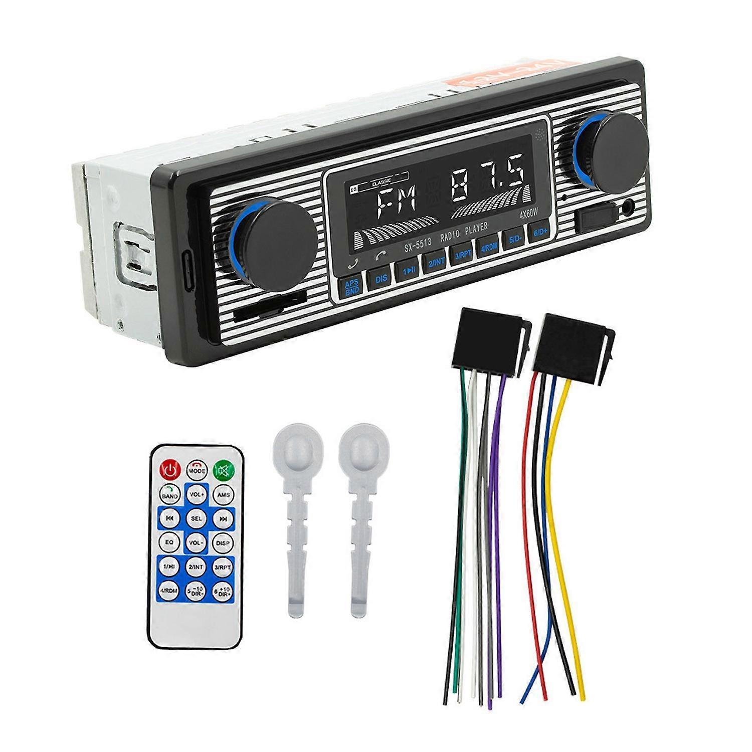 Bluetooth-compatible Car Audio Receiver Voice Control Stable Connection Hands-Free Calling Versatile