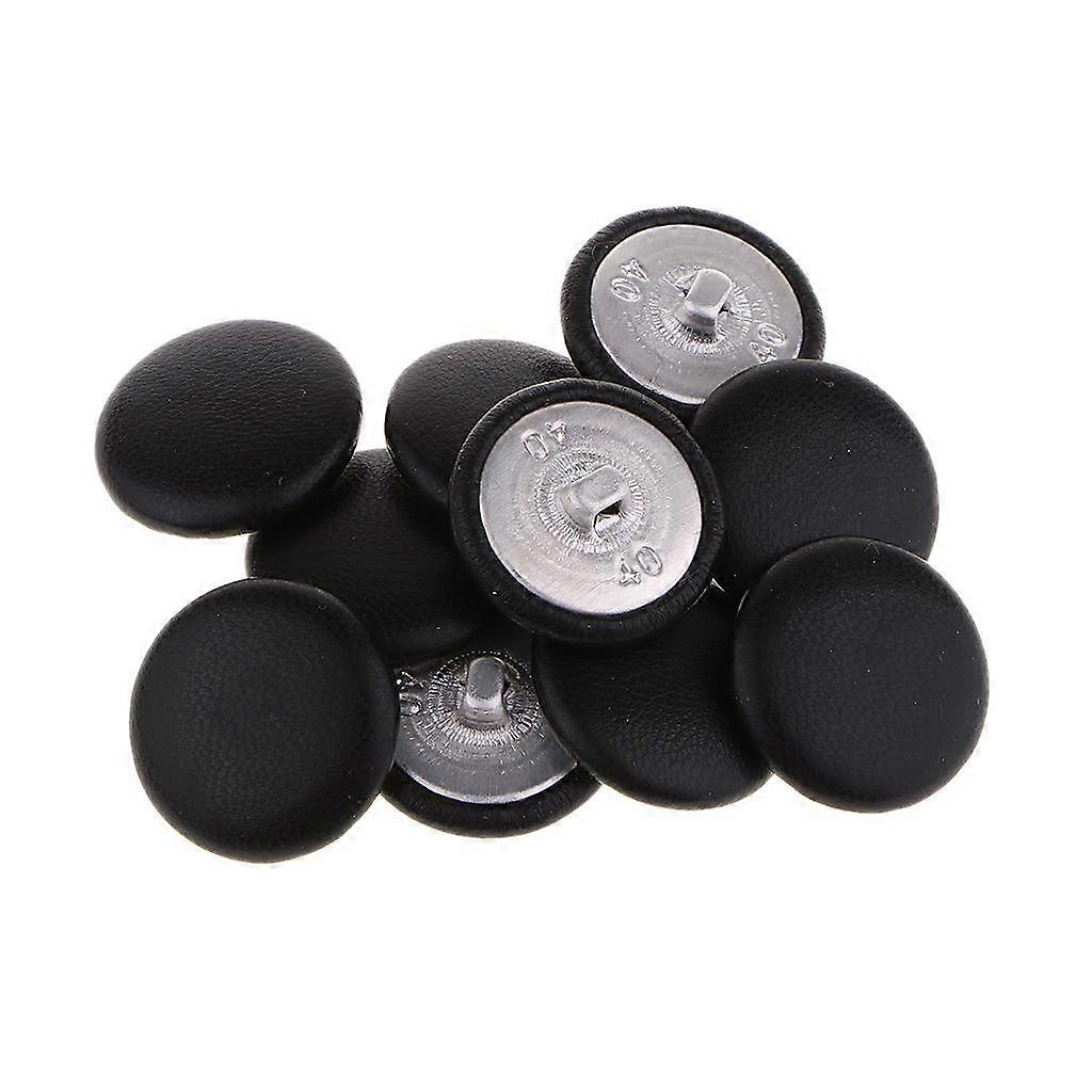 10db műbőr borított kárpitos gombok varrómesterség 25mm kerek