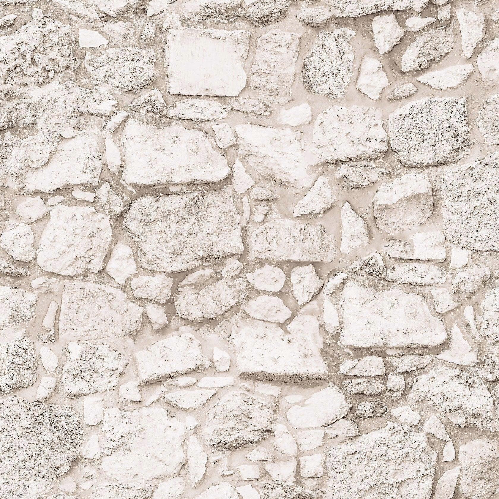 Arthouse Beach Stone Natural Wallpaper