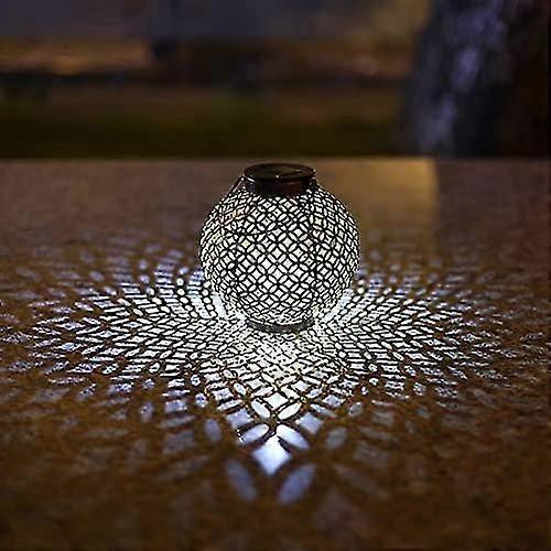 Light Retro Hanging Solar Lantern With Handle Use As Table Lantern Waterproof Outdoor For Garden Patio Porch, Etc