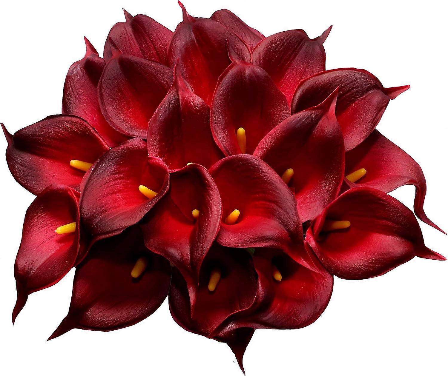 Kunstig Calla Lily Bukett, Bryllupsinnredning, Hjemmepryd