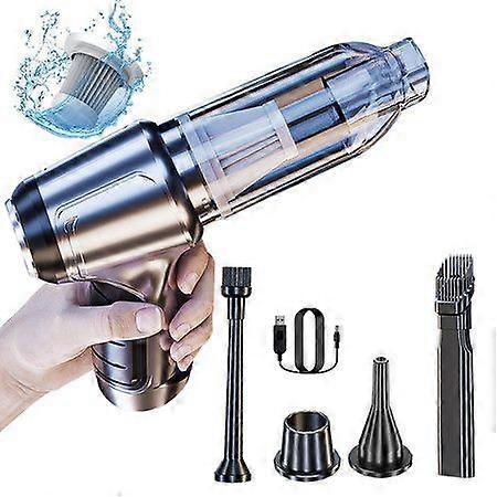 Mini Car Vacuum Cleaner - Cordless, Powerful Suction, Multi-functional & Compact