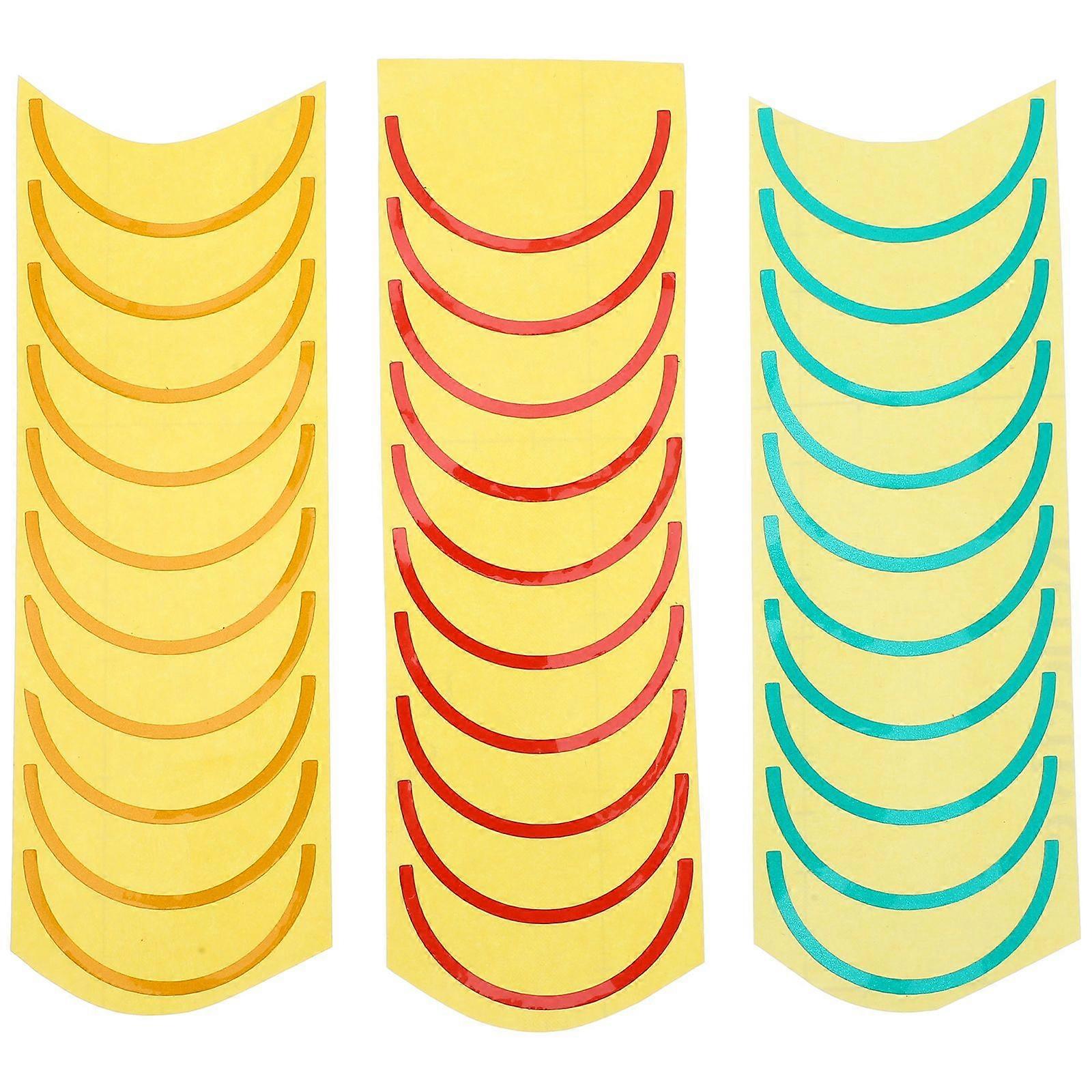3 feuilles Étiquettes de manomètre Autocollants de manomètre résistants à l’usure Autocollants pour une indication claire sur les compteurs et les instruments mécaniques (10 pièces / feuille)