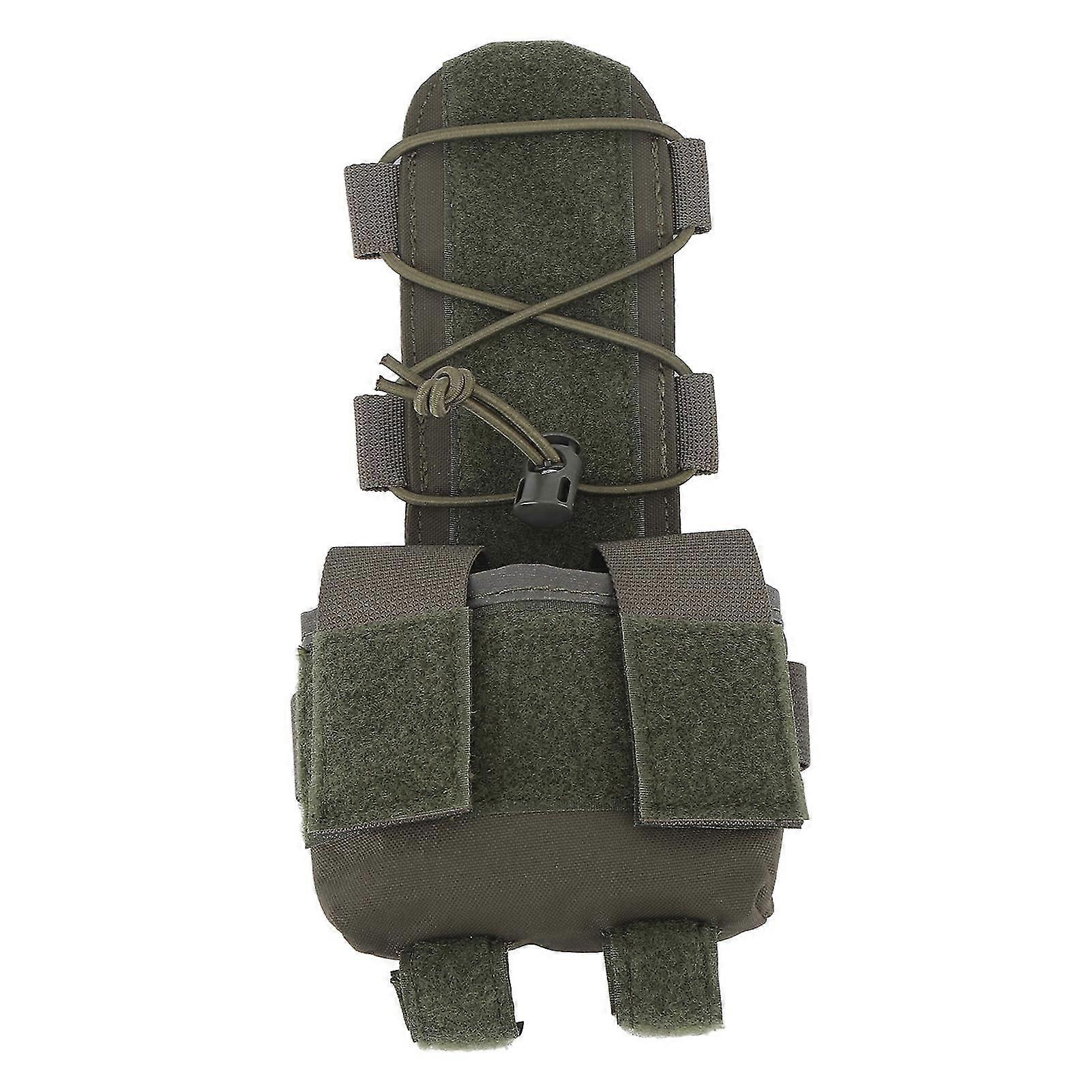 Green Helmet Battery Night Vision Storage Pouch with Hoop and Loop Stretch Cord - MK2