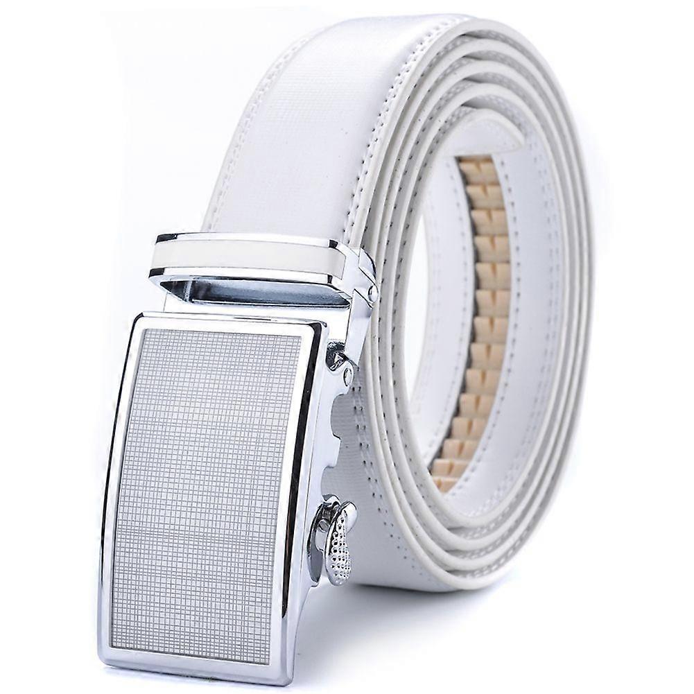 White Men's Slide Ratchet Belt