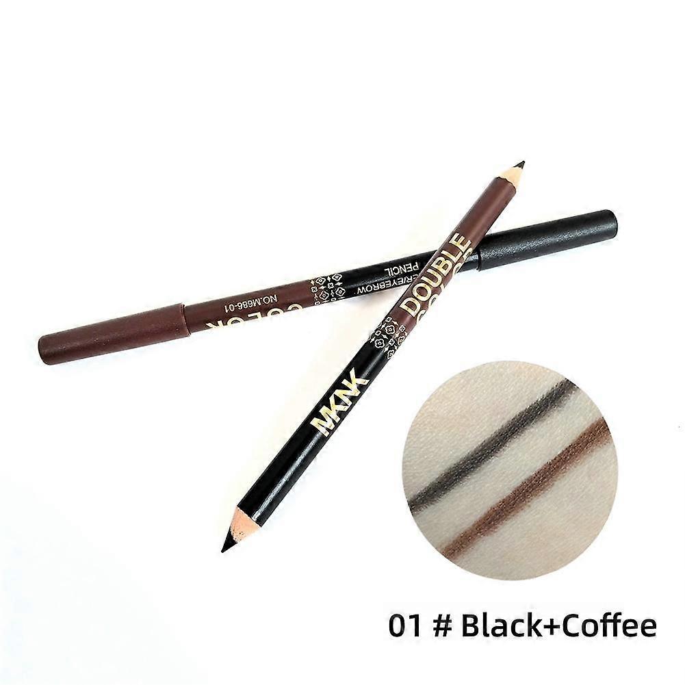 Multifunctional Eyeliner Anti-smudge Wooden Pole Double-ended Dual-use