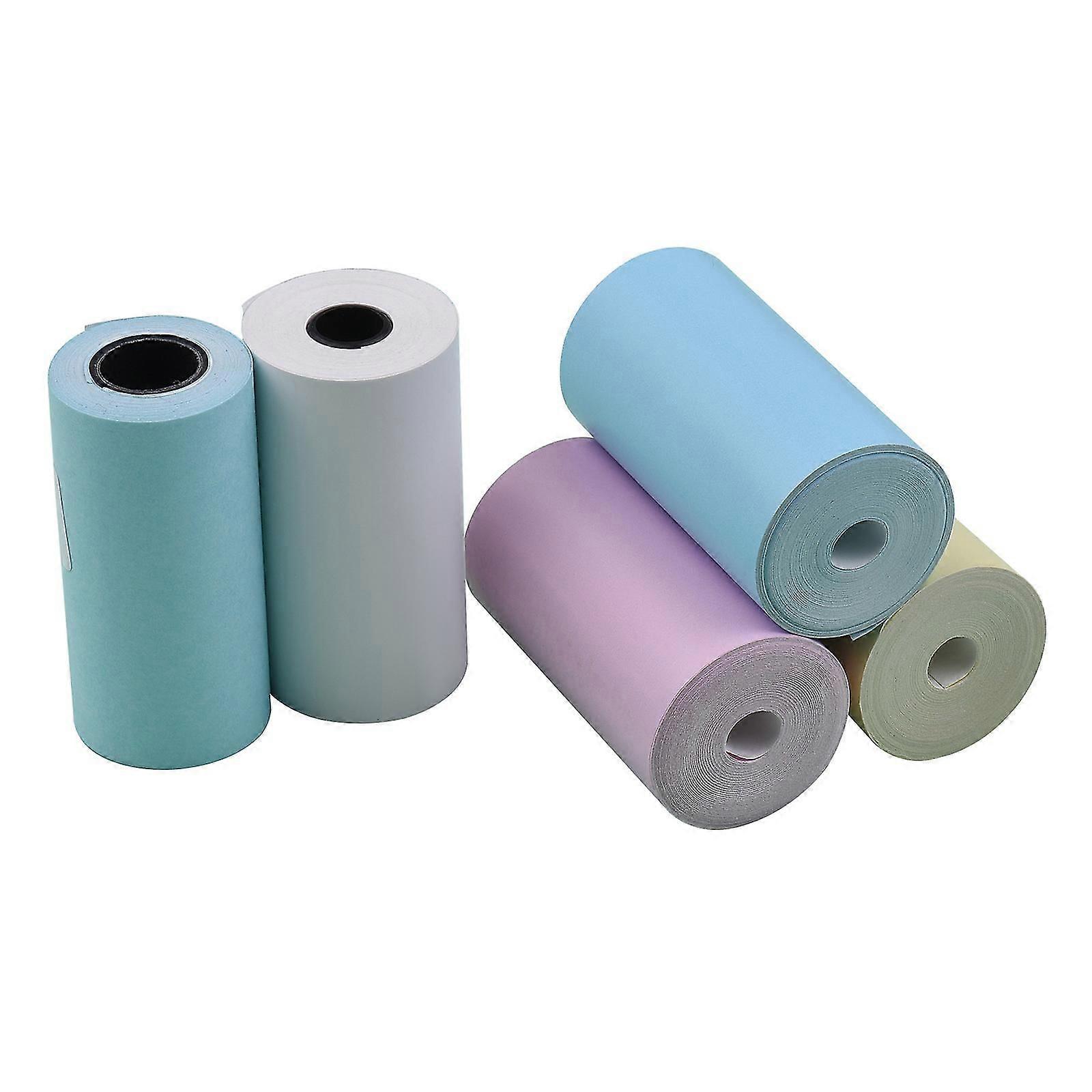 5pcs Color Thermal Paper Roll Set
