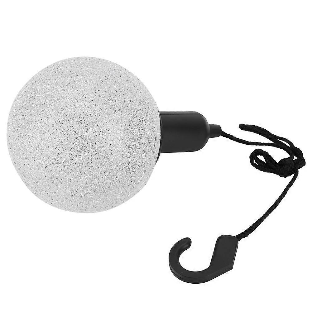 White Hemp Rope Spherical Nordic Retro LED Rattan Pendant Chandelier Model Nordic Retro Material Hemp Rope Rattan Accent