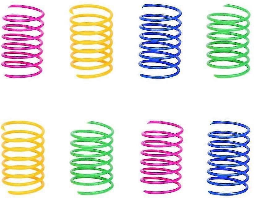 猫の春のおもちゃ(60パック)、猫子猫おもちゃプラスチックコイルスパイラルスプリング