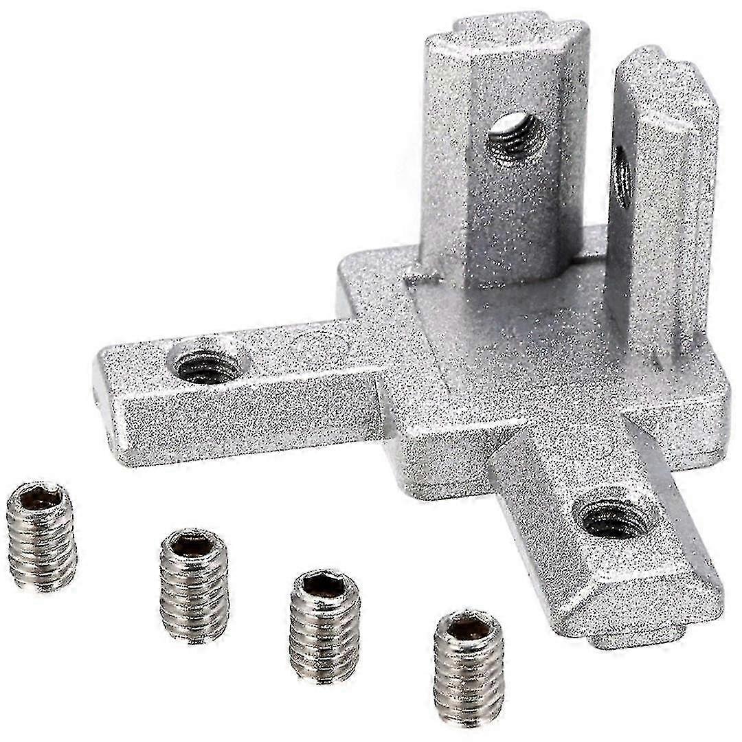 Compatible With2020series3-way End Corner Connector+screw For Tslot Extruded Profile