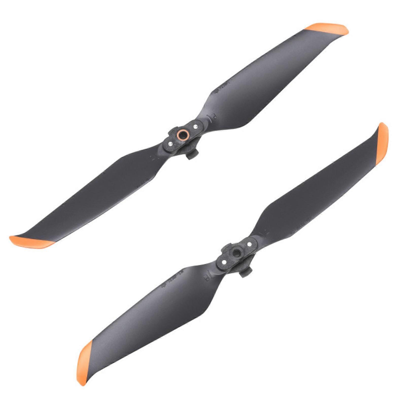 1 Pair Foldable Propellers 7238 Propellers UAV Paddle Leaf Accessory Replacement for Air 2/2S Repairment orange edge 1 pair