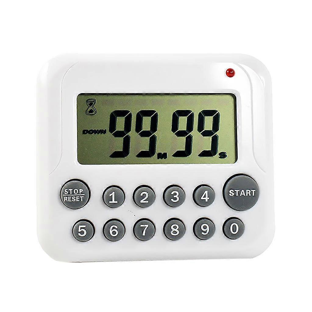 Digital LCD Timer Kitchen Countdown Cooking Reminder Electronic Alarm Gray