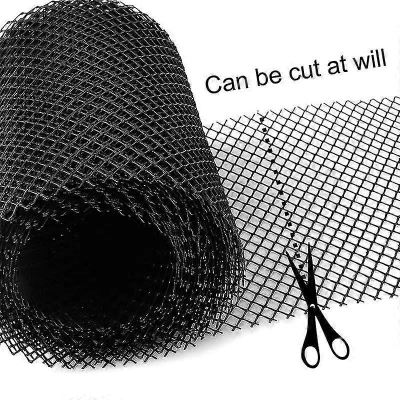 Gutter Guard Gutter Guard Sewer Anti-blocking Balcony Bumper Garden Floor Mesh Cover 600*15cm 6mm Mesh With 10 Ground Nails PP Plastic