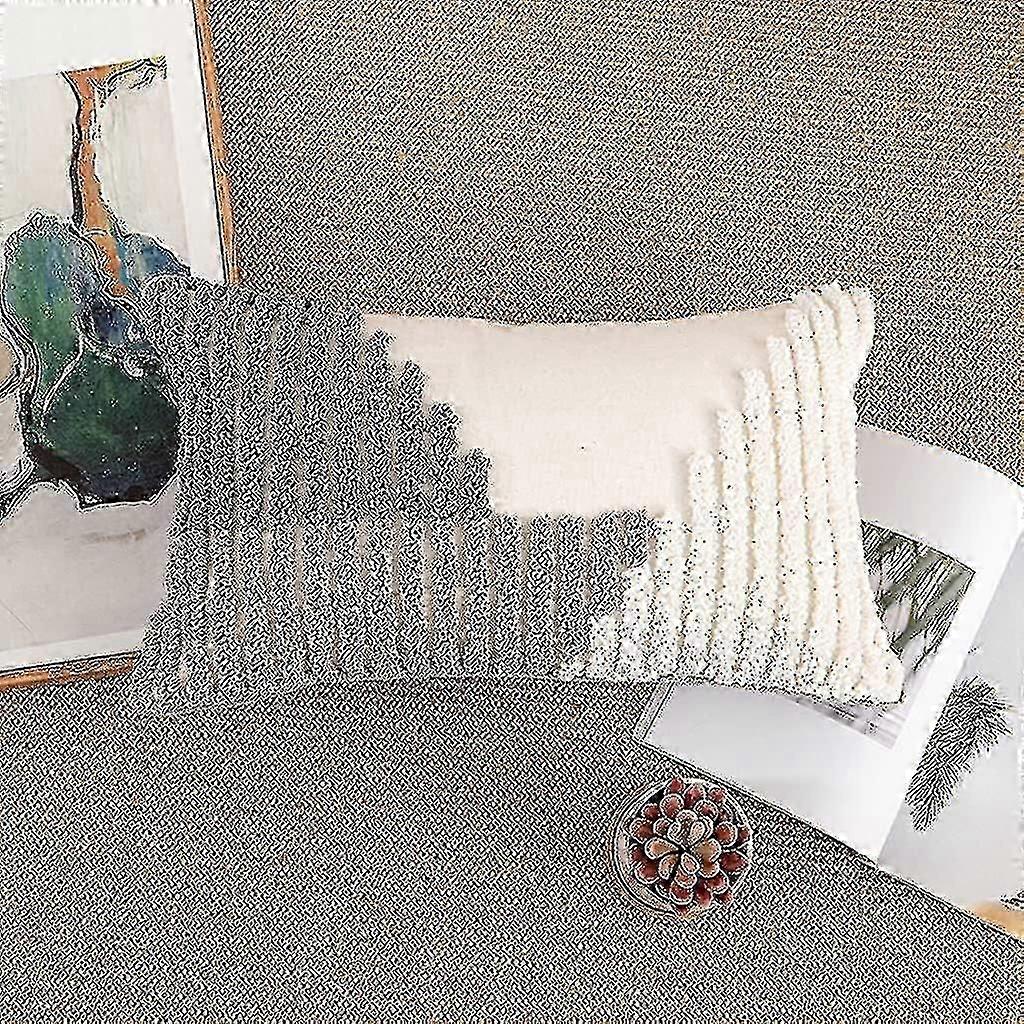 Nordic Modern Tufted Throw Pillow - Irregular Geometric Circle Pattern - Decorative Cushion Cover (45x45cm)