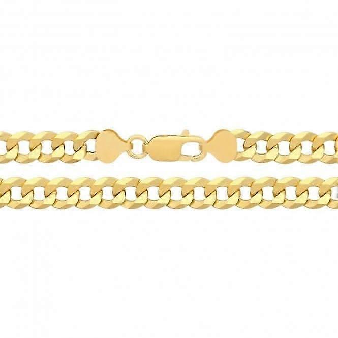 Acotis Silver Flat Curb Gold Plated G1403GP