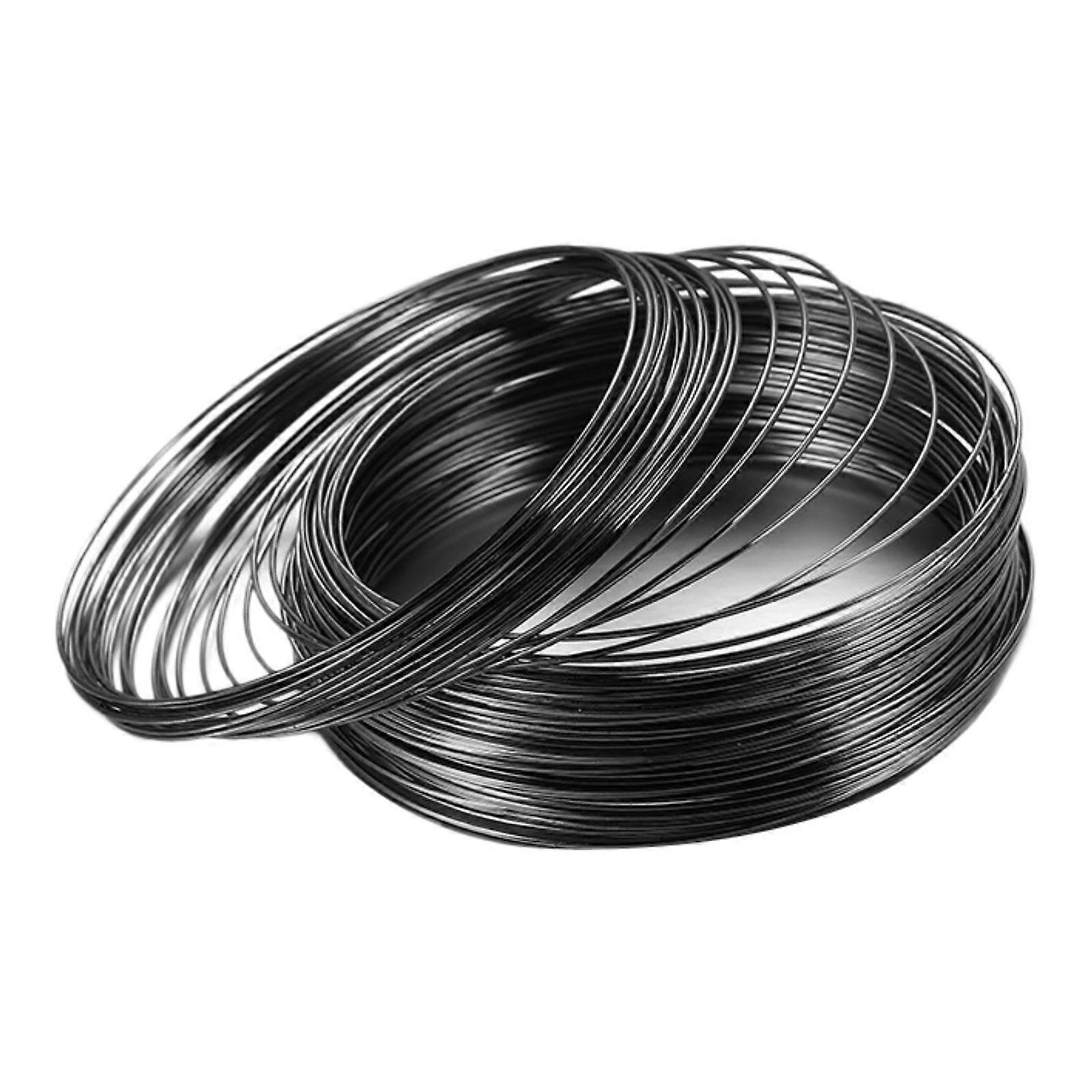 100x Loop Wire Bracelets Jewelry Wires Decor Handcraft Accessories Memory Wire