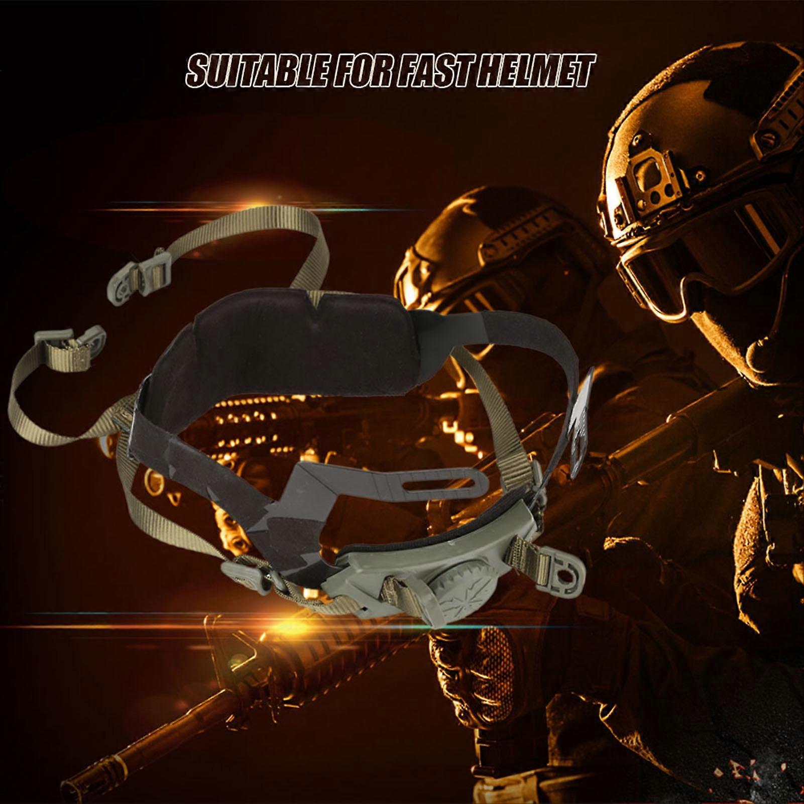 Outdoor Adjustable Helmet Liner Head Locking System Headset Accessory (Green) Helmet Accessory