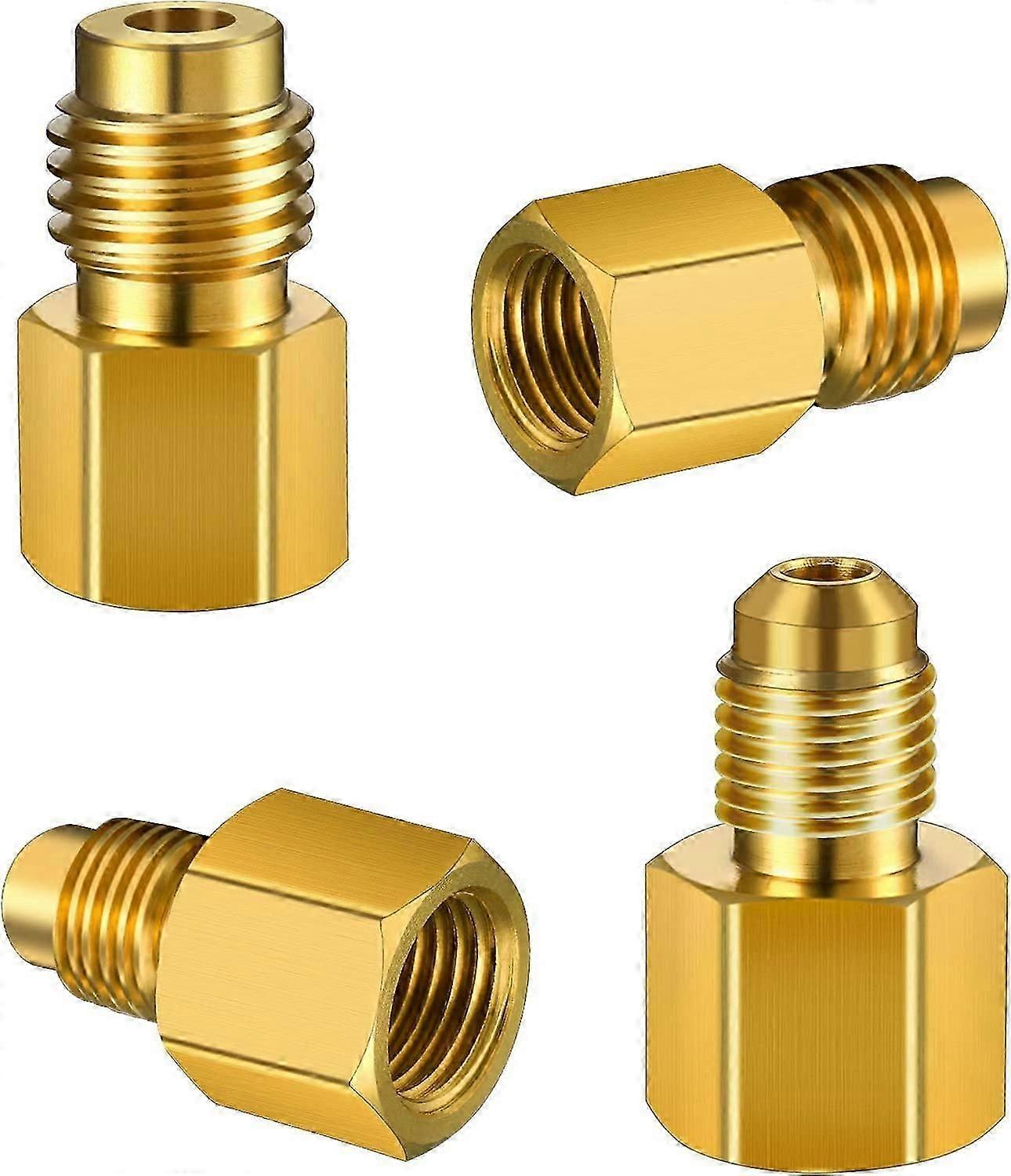 1/4 Do 1/2acme 1/2acme Do 1/4 Adapter R134a Konwertery czynnika chłodniczego, opakowanie 4 szt.