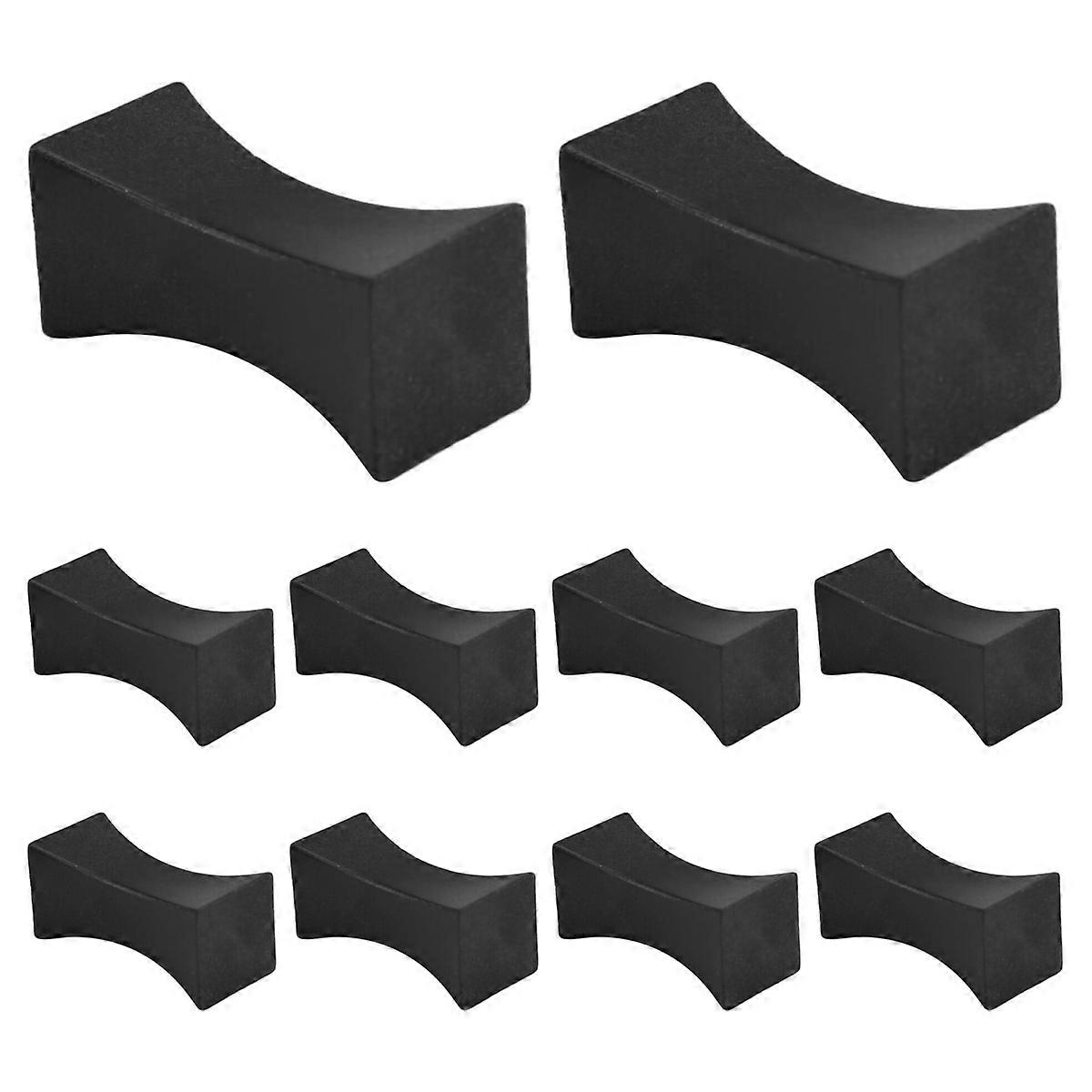 10PCS Stäbchen Rest Wenig Stäbchen Steht Gabel Halter Set Schwarz
