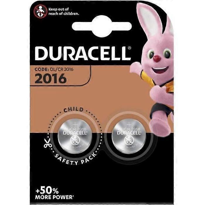 Duracell batterijen Duracell, set van 2 speciale lithiumbatterijen 2016 3 volt, DL2016/CR2016