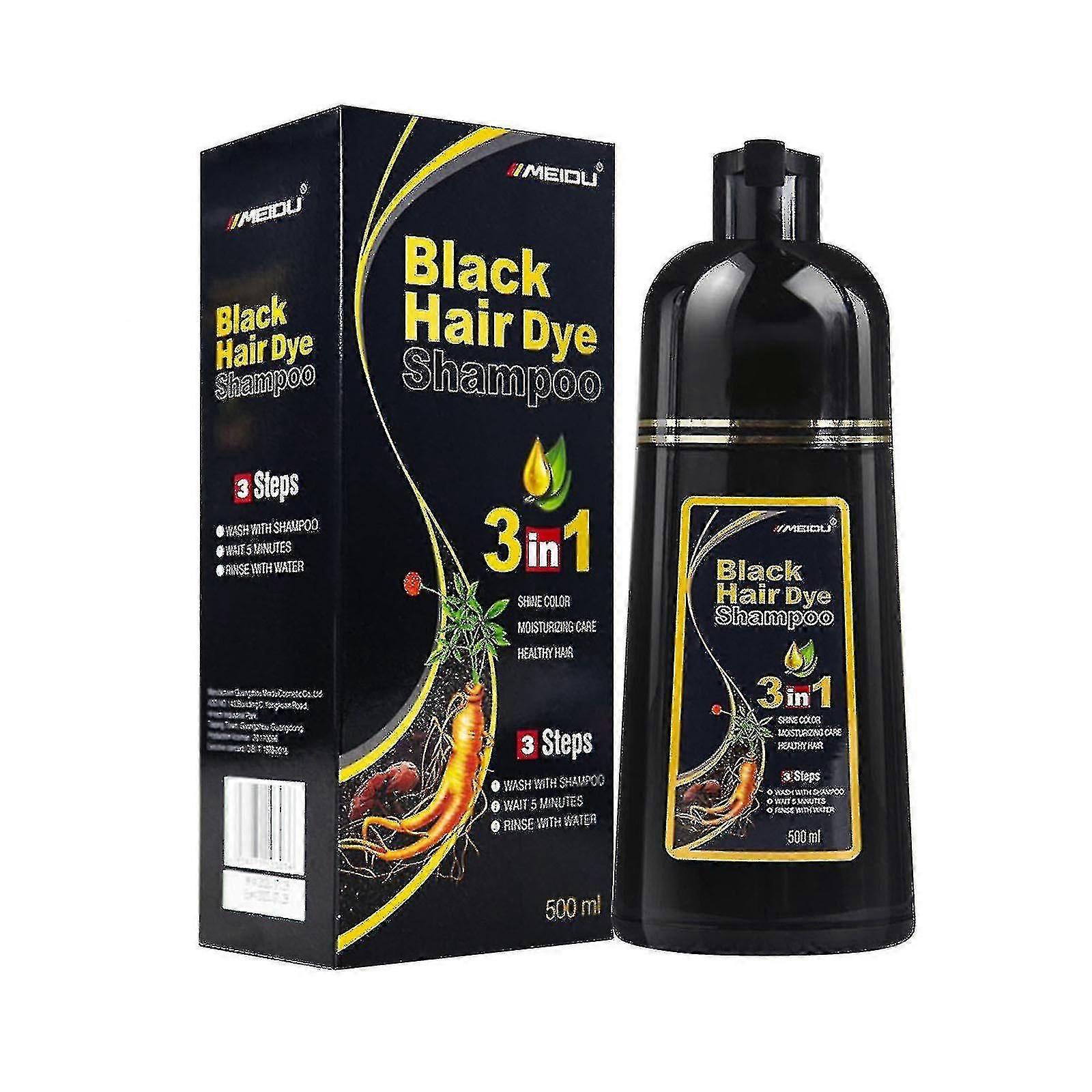 Shampoo Herbal para Escurecer o Cabelo Sem Danos ao Cabelo 10 Mins Control Frizz 500ml-mxbc - Jue