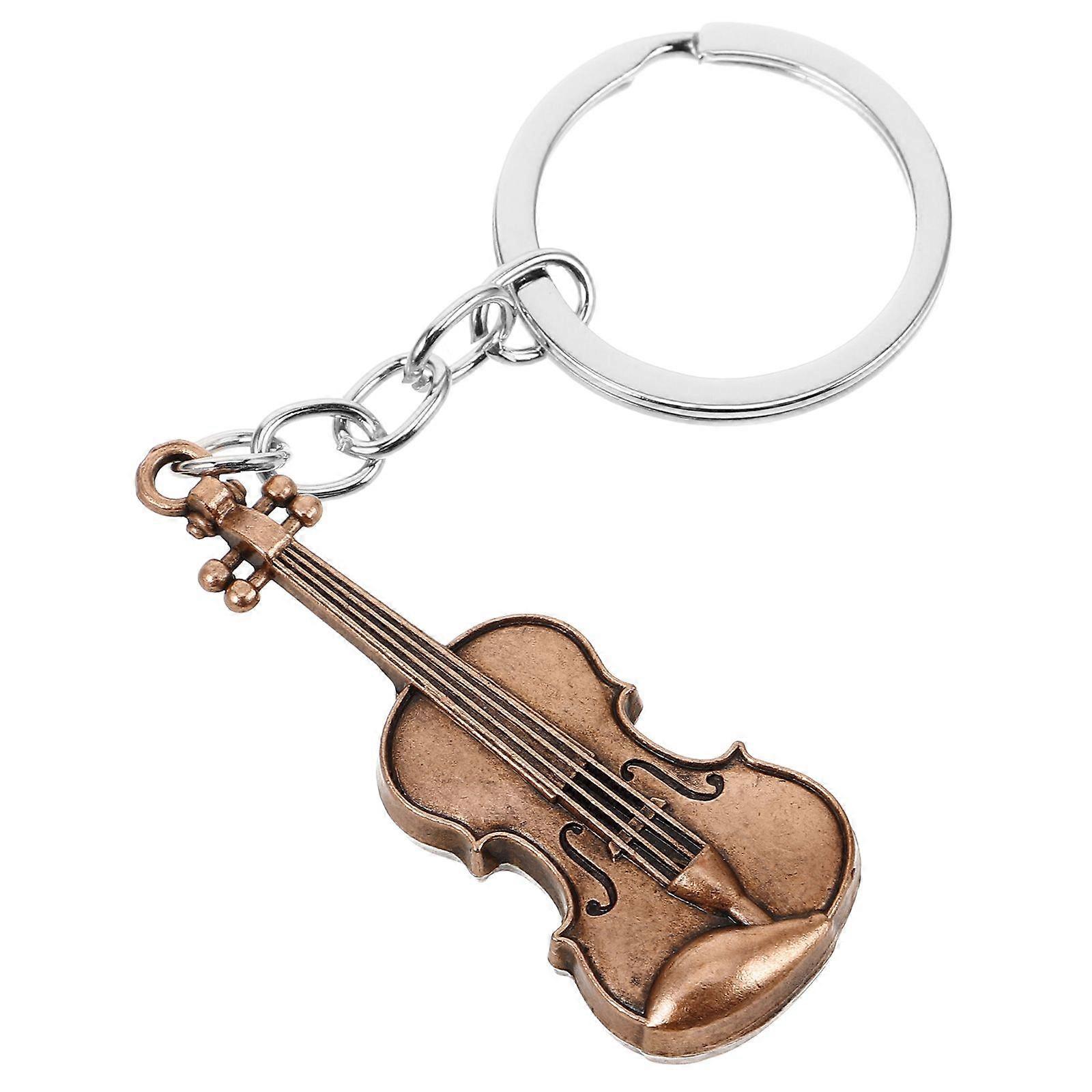 Multi-Functional Violin Keychain Adorable Key Ring Music Theme Party Keychain Novelty Violin Key Pendant Violin Keychain Pendant