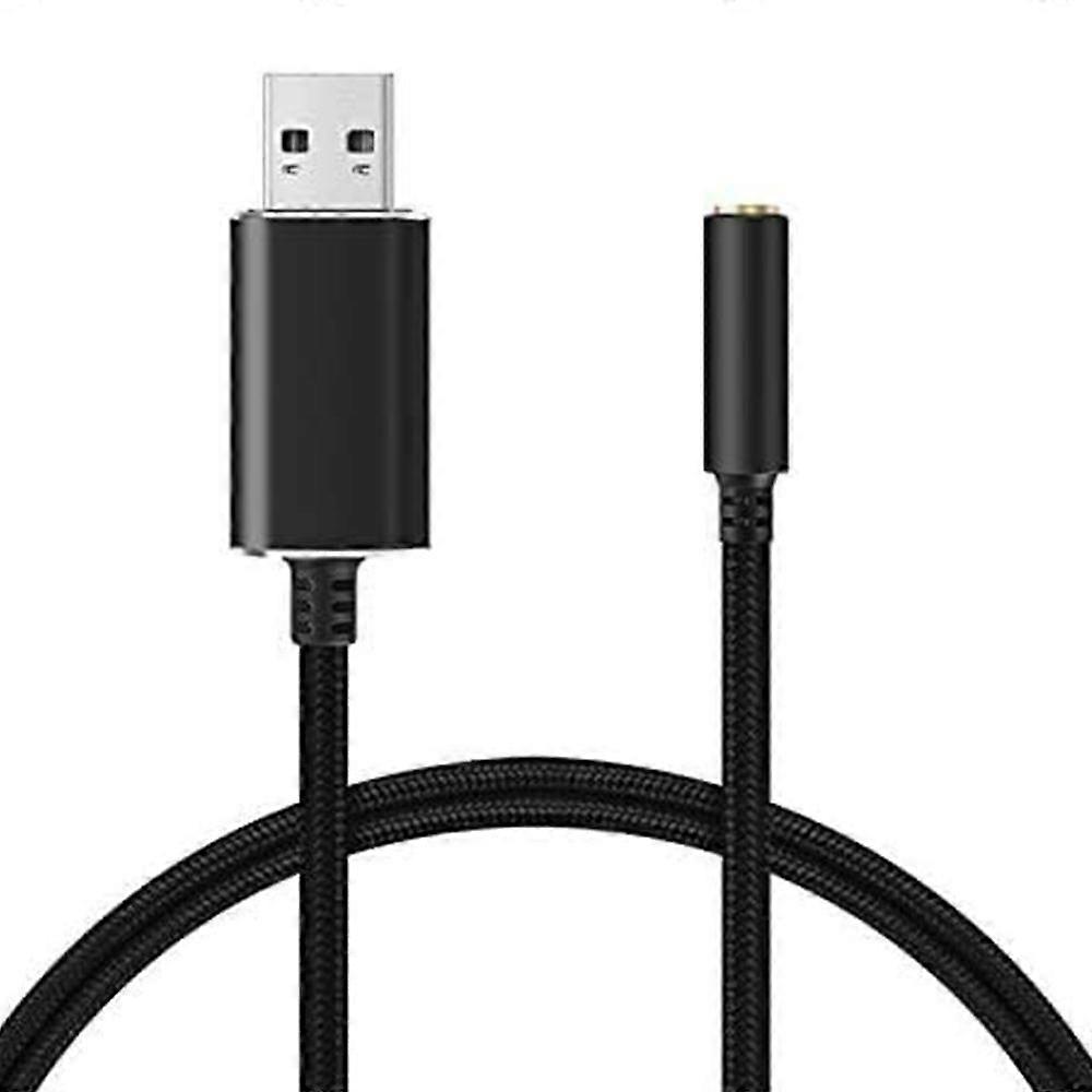 USB to 3.5mm Jack Audio Adapter with 3.5mm Headphone and Microphone Jack for , for , for , for PC/L