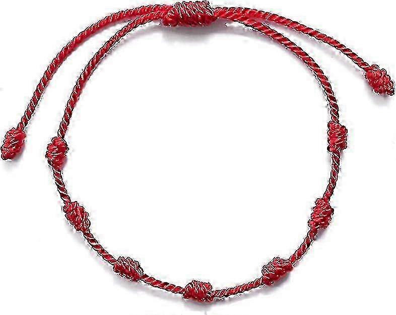 Red Evil Eye Protection Bracelet Handmade Adjustable