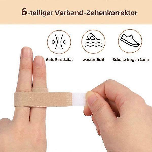 6-pack Hammer Toe Toe Corrector, Toe Protector Toe