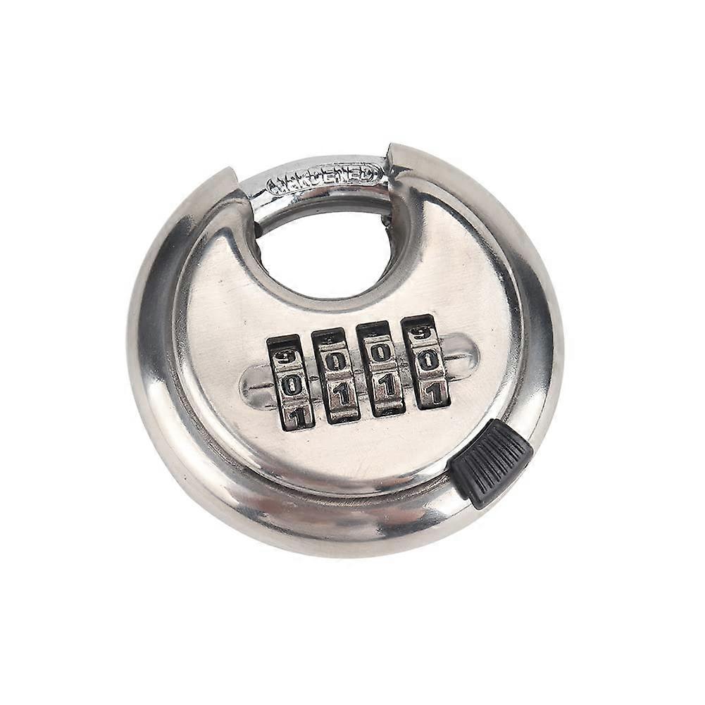 Combination Padlocks, 4 Digit Combination Disc Padlock Stainless Steel for Sheds, Storage, Garage