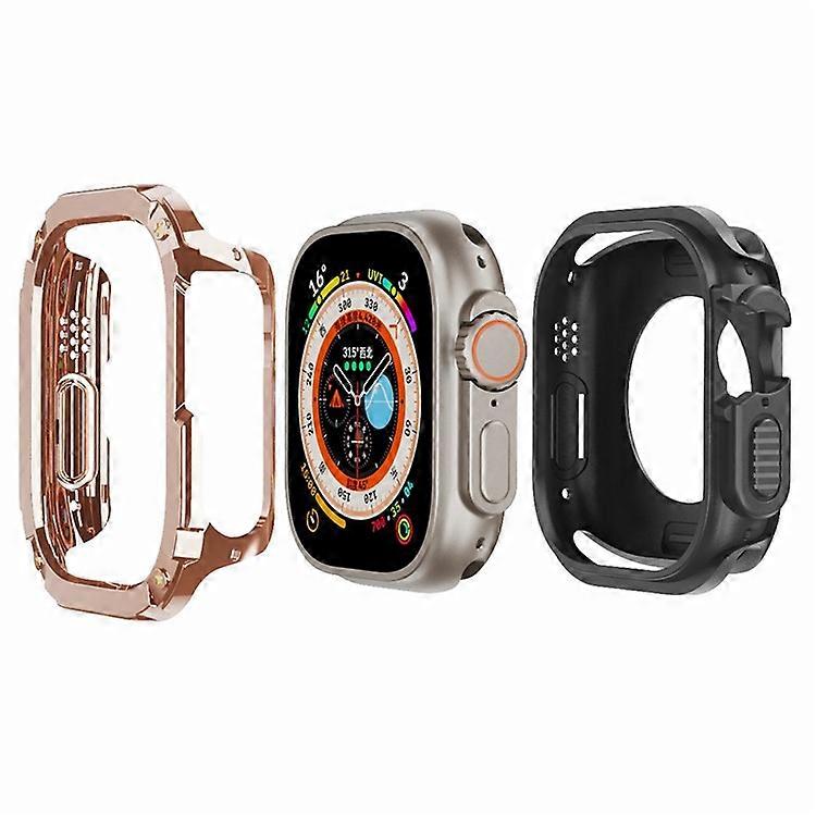 Compatible For Apple Watch Ultra 49mm Watch Case PC+TPU Anti-Scratch Protective Cover