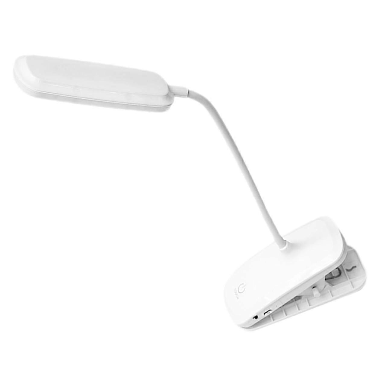 COHEALI Book Light Reading Light - 360 Degree Adjustable LED Table Lamp, Rechargeable, Portable, White Finish