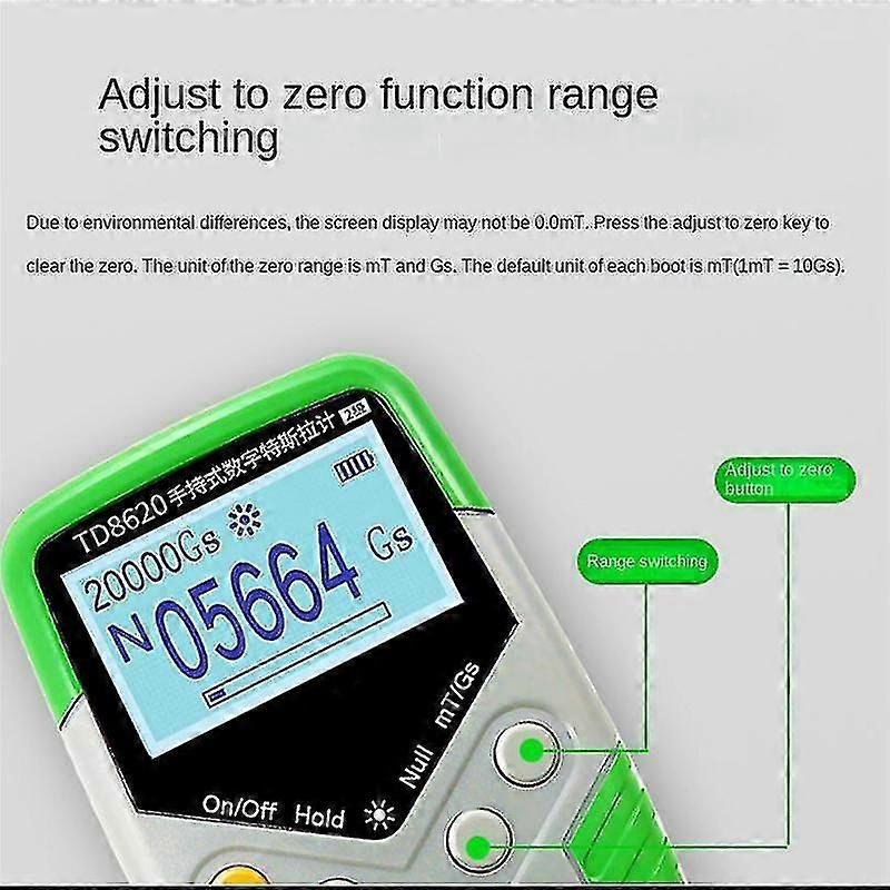 Td8620 Meter Handheld Digital Meter Flux Meter Surface Tes