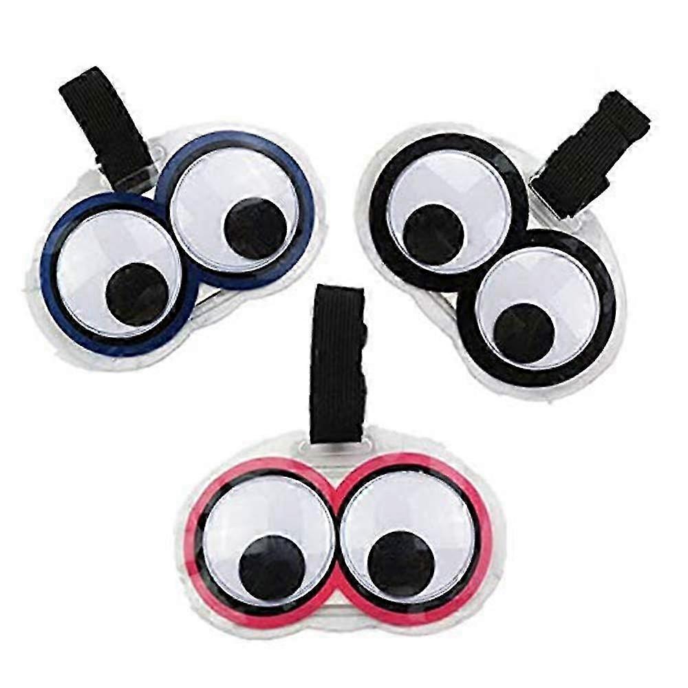 JiaWei 3 個のかわいい目の荷物タグ 旅行用 tBY