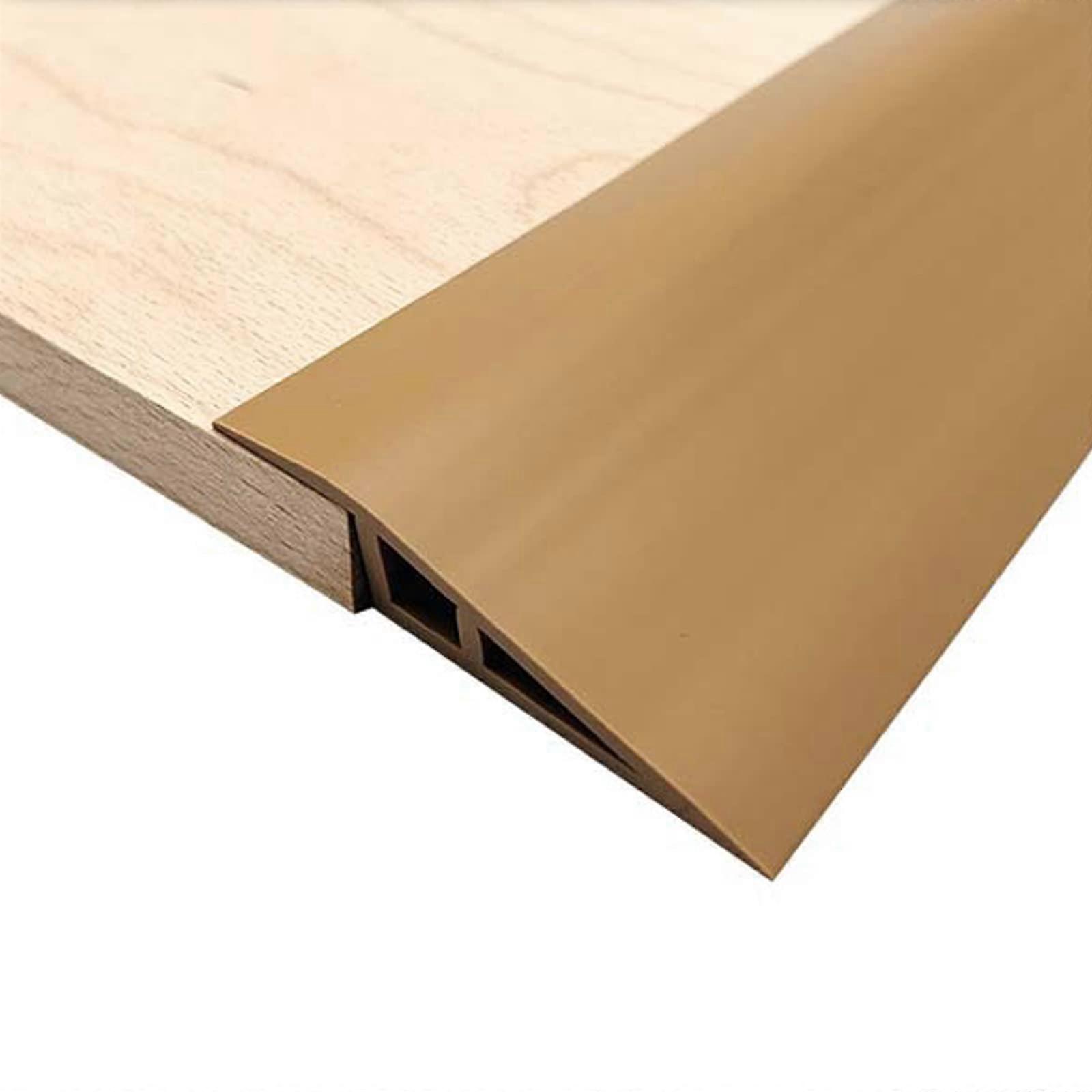 6.56ft Floor Mats Edge Reducer, Carpet Tile Threshold Transition Strip, Straight Edge Design for Smooth Flooring Finish