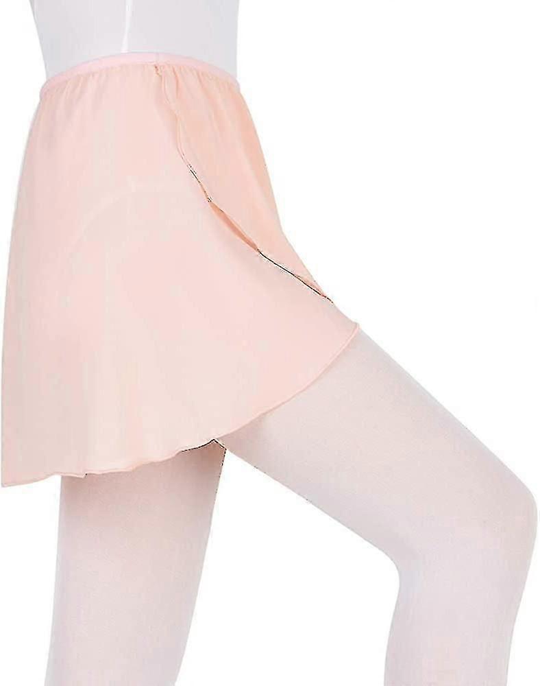 Ballett Omslagsskjørt - Chiffon Danseskjørt for Jenter og Kvinner, Elastisk Midje S-2XL
