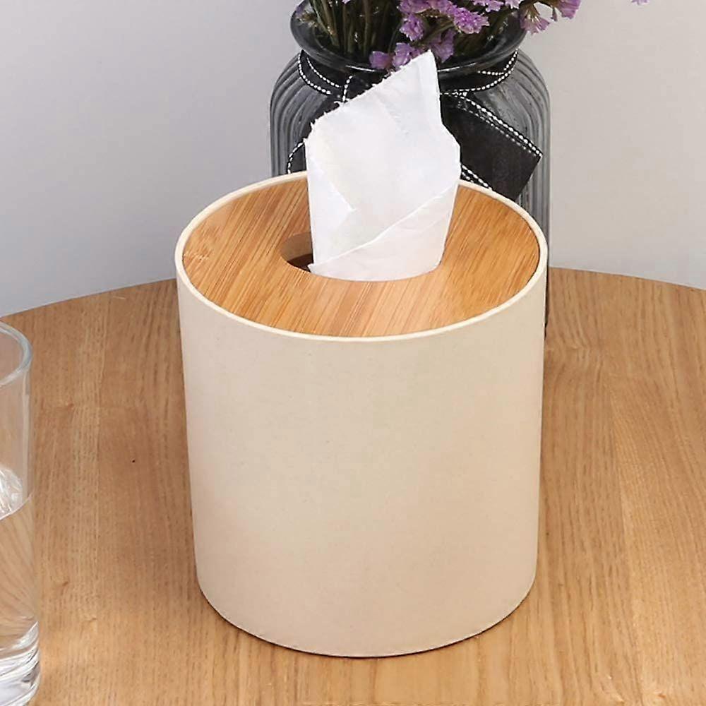 Tissue Box Round Tissue Box for Home Office Car Multifunctional Practical Tissue Box