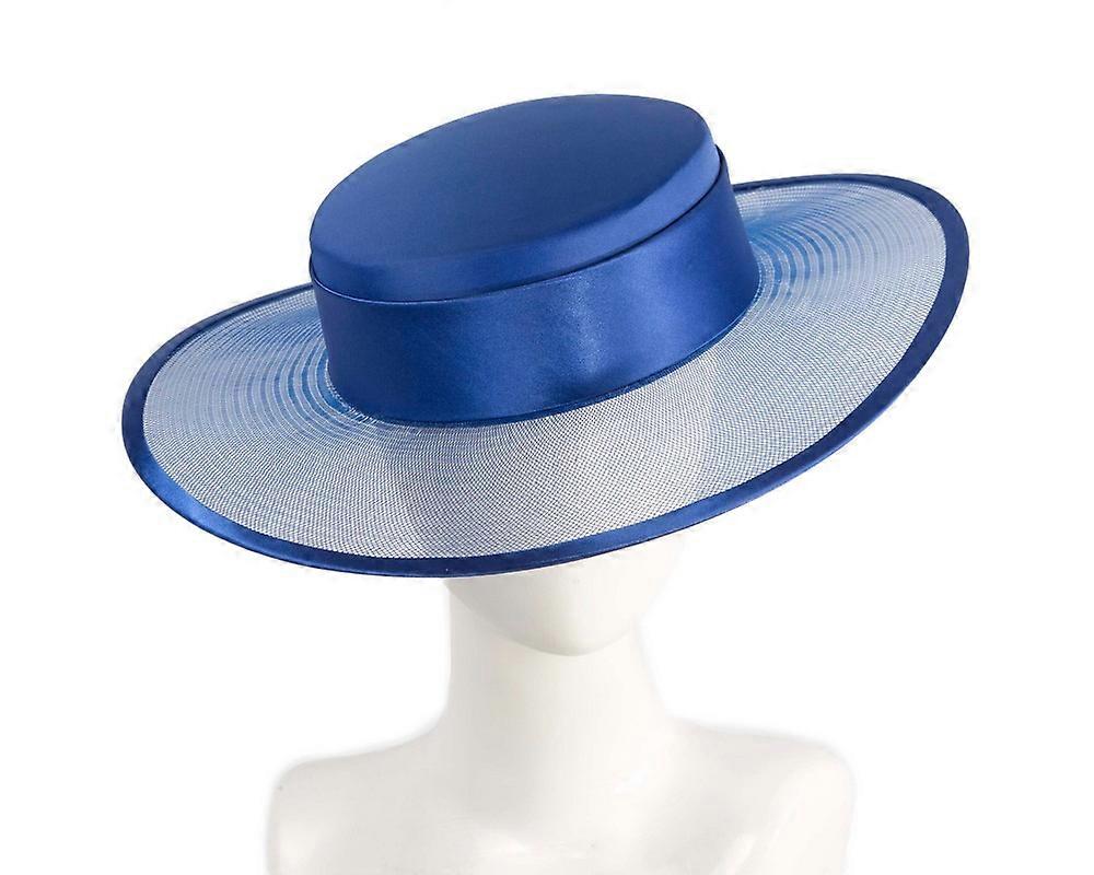 宝蓝色设计师划船帽 by Cupids Millinery H5020RB