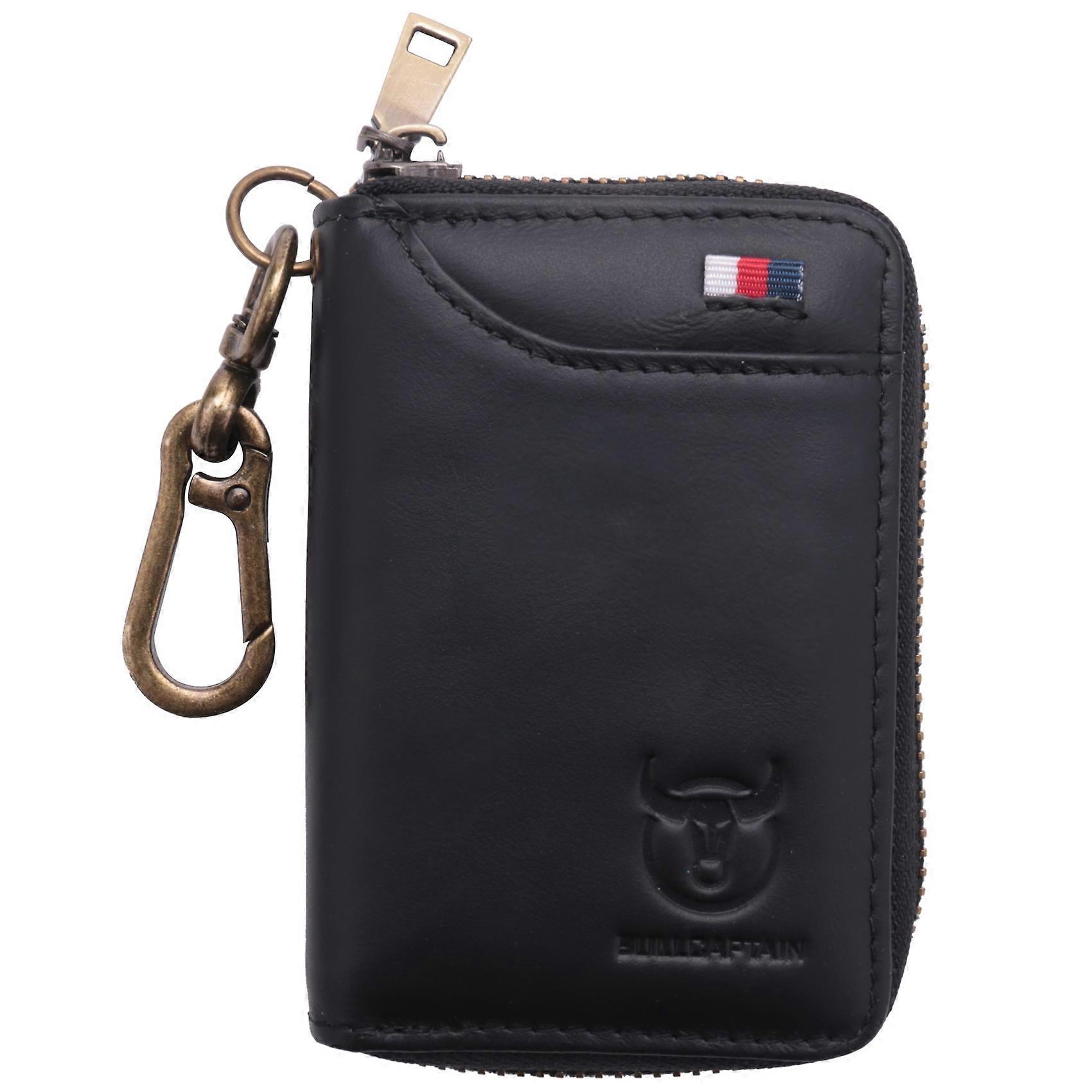  Leather Men&Women Key Wallet Black