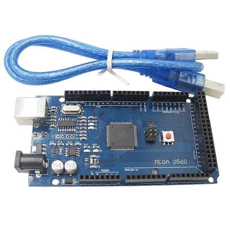 Mega 2560 R3 Mega2560 Rev3 ATmega2560-16AU Board With USB Cable, Compatible New 2025