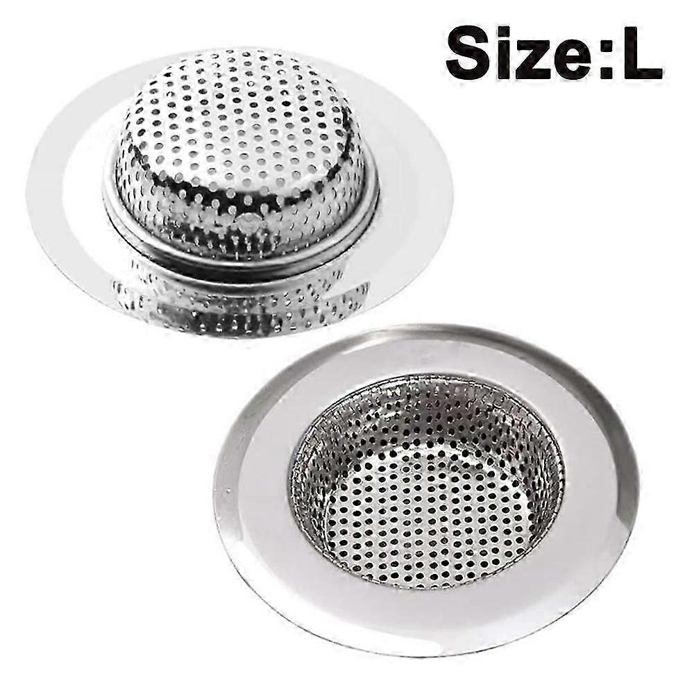 Abflusssieb 2er Set, Edelstahl Küchenspüle Dusche Badewanne Abflusssieb Sieb, 2 Stück Abflusssieb, Verschiedene Größen Sind Für Universal