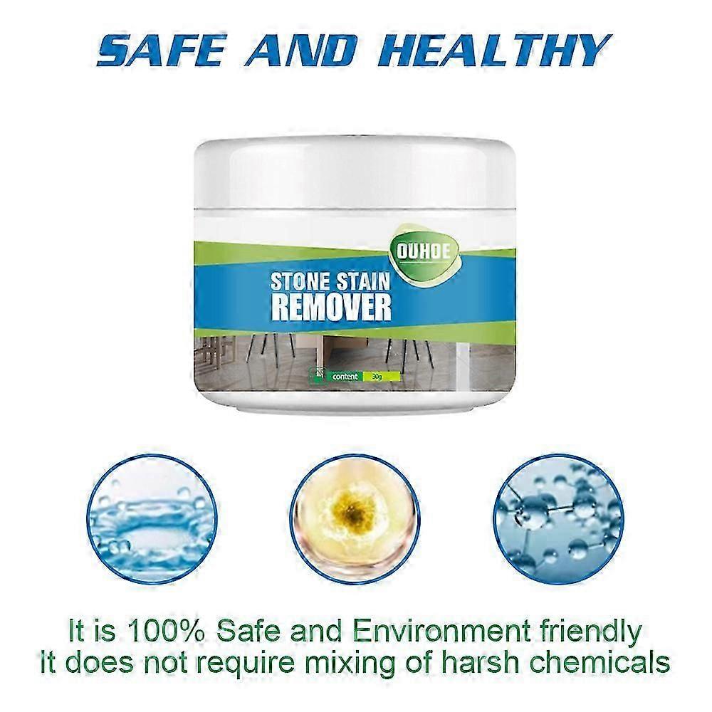 2PCS 30g Deep Cleaner Granite Stone Stain Remover Simple and Easily Remove Grime