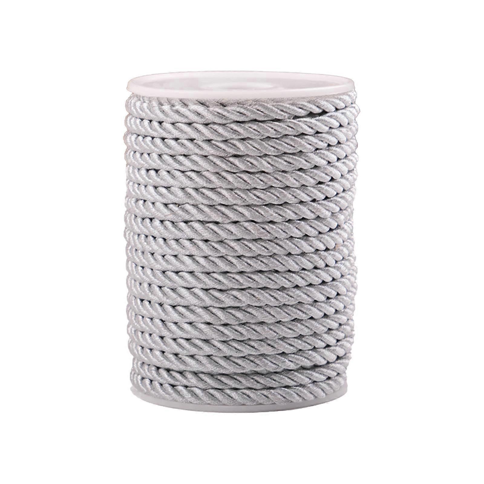 6mm 3 Braided Cord Decorative Twisted Cord Rope Twine Cord String Thread Shiny