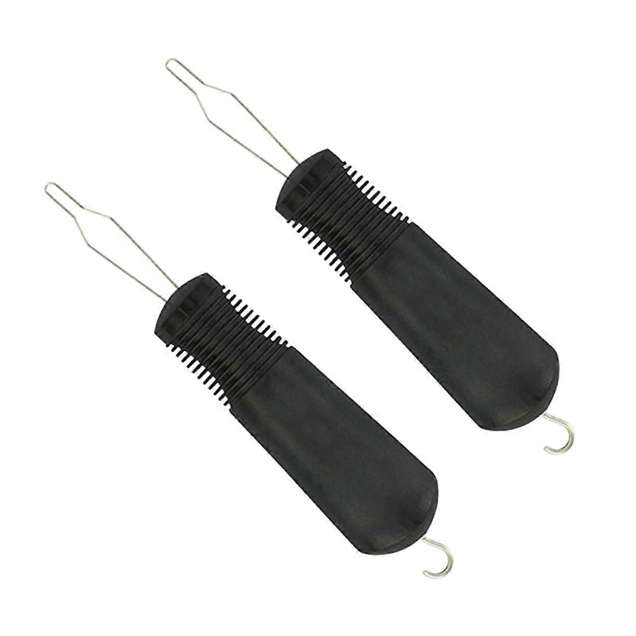 2pcs Zier Helper Pull Chain Button Hook Dressing Tool Easy Zipper Puller for Seniors Carpal Tunnel