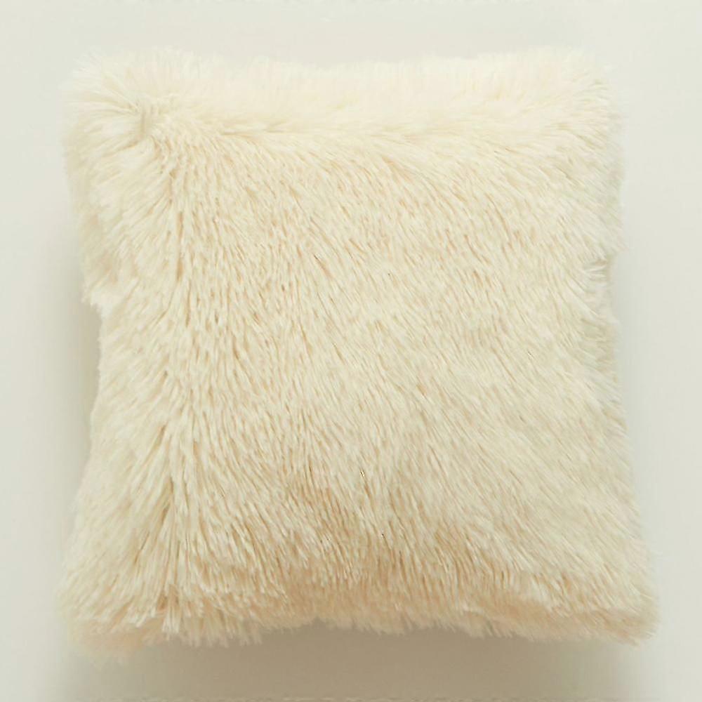 43*43 cm Solid Color Plush Throw Pillowcase Cushion Cover Sofa Decoration