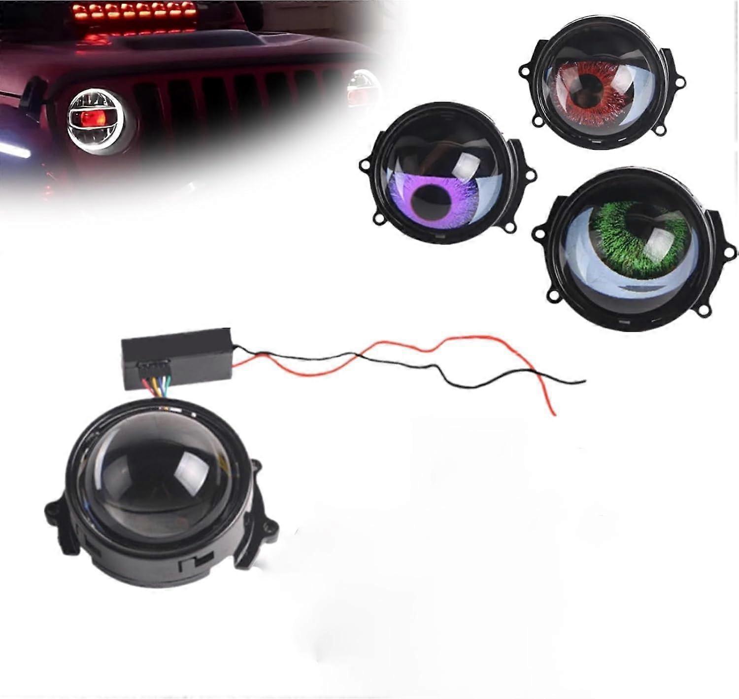 1pcs USB Devil Eye Demon Evil Eyes Headlight Led Dynamic Devil Eye Car12V Input Voltage