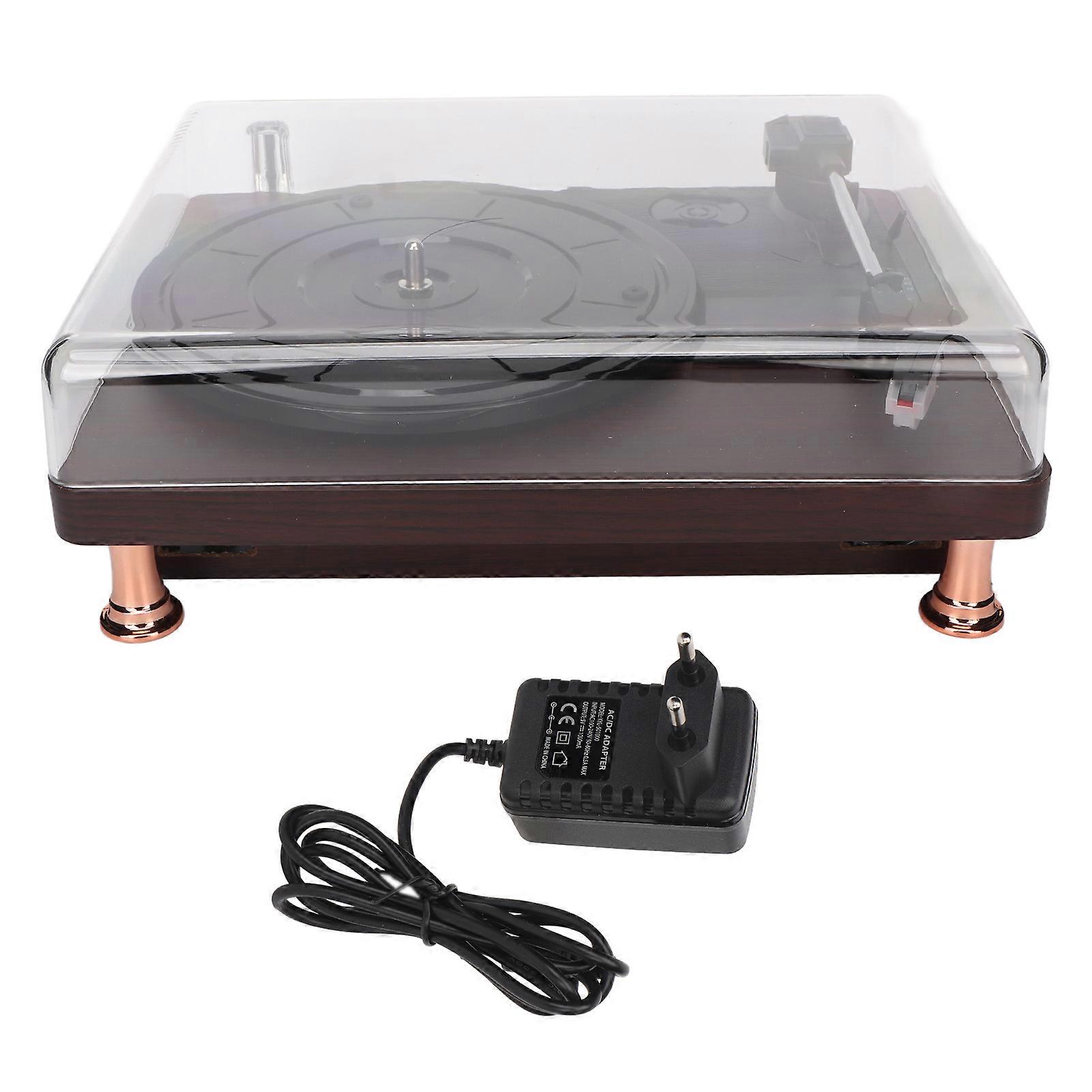 Vinyl Record Player HiFi 3 Speeds Built in 2 Speakers Bluetooth Turntable Players for Entertainment and Home Decoration