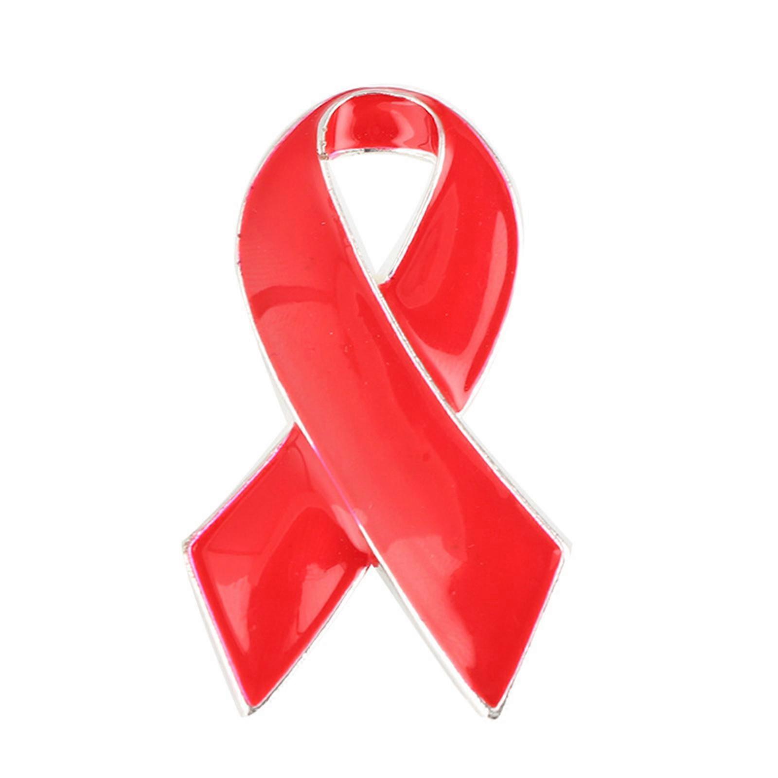 φυματίωση HIV AIDS ευαισθητοποίηση καρφίτσα ελπίδα κόκκινη κορδέλα καρφίτσα πέτου διακόσμηση σμάλτο καρφίτσες για φιλανθρωπικές προμήθειες εράνου S