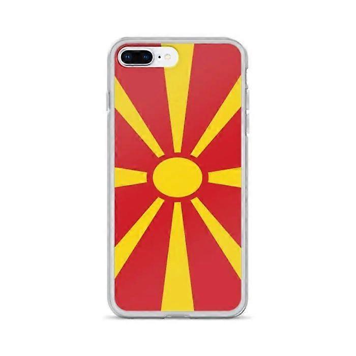 iPhone Case - North Macedonia - Flag - Flexible - Multicolor - Compatible with iPhone 8 Plus