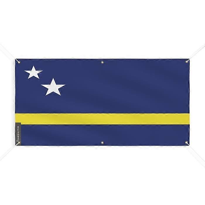 Curacao Flag Banner 6 Grommets 80x160cm Polyester